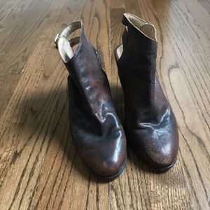 Freebird leather distressed bootie